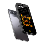 real eyes realize real lies quote back phone cover | glass case for oneplus nord 4