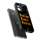 real eyes realize real lies quote back phone cover | glass case for oneplus nord ce 3