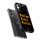 real eyes realize real lies quote back phone cover | glass case for oneplus nord ce 4 lite