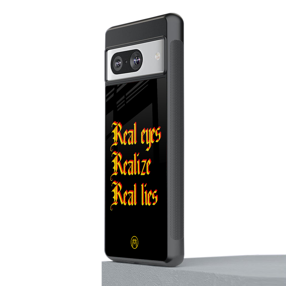 real eyes realize real lies quote back phone cover | glass case for Google Pixel 8