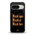 real eyes realize real lies quote back phone cover | glass case for google pixel 9