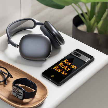 real eyes realize real lies quote back phone cover | glass case for samsung galaxy s24 plus