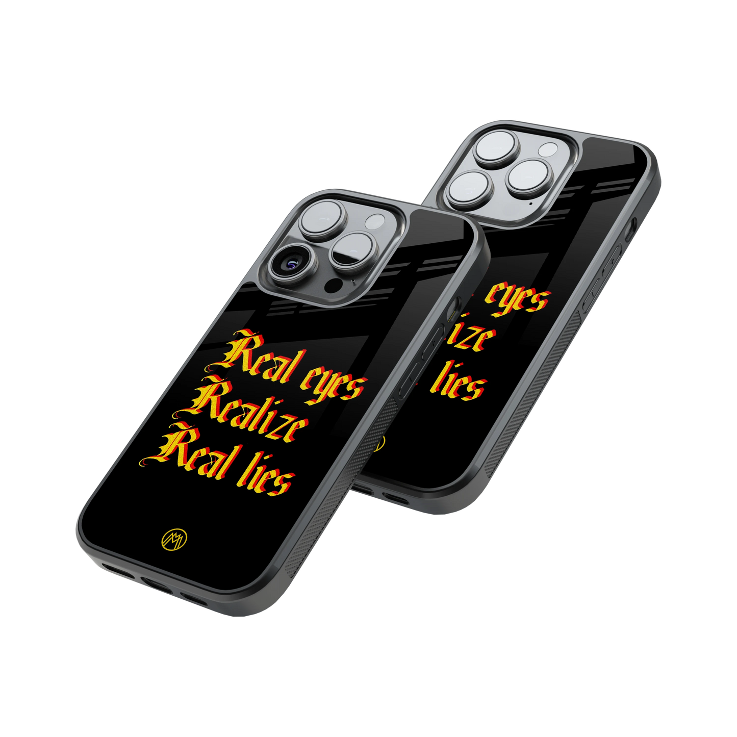 Protective Glass Back Phone Case Compatible with iPhone, Samsung, OnePlus, Pixel & More