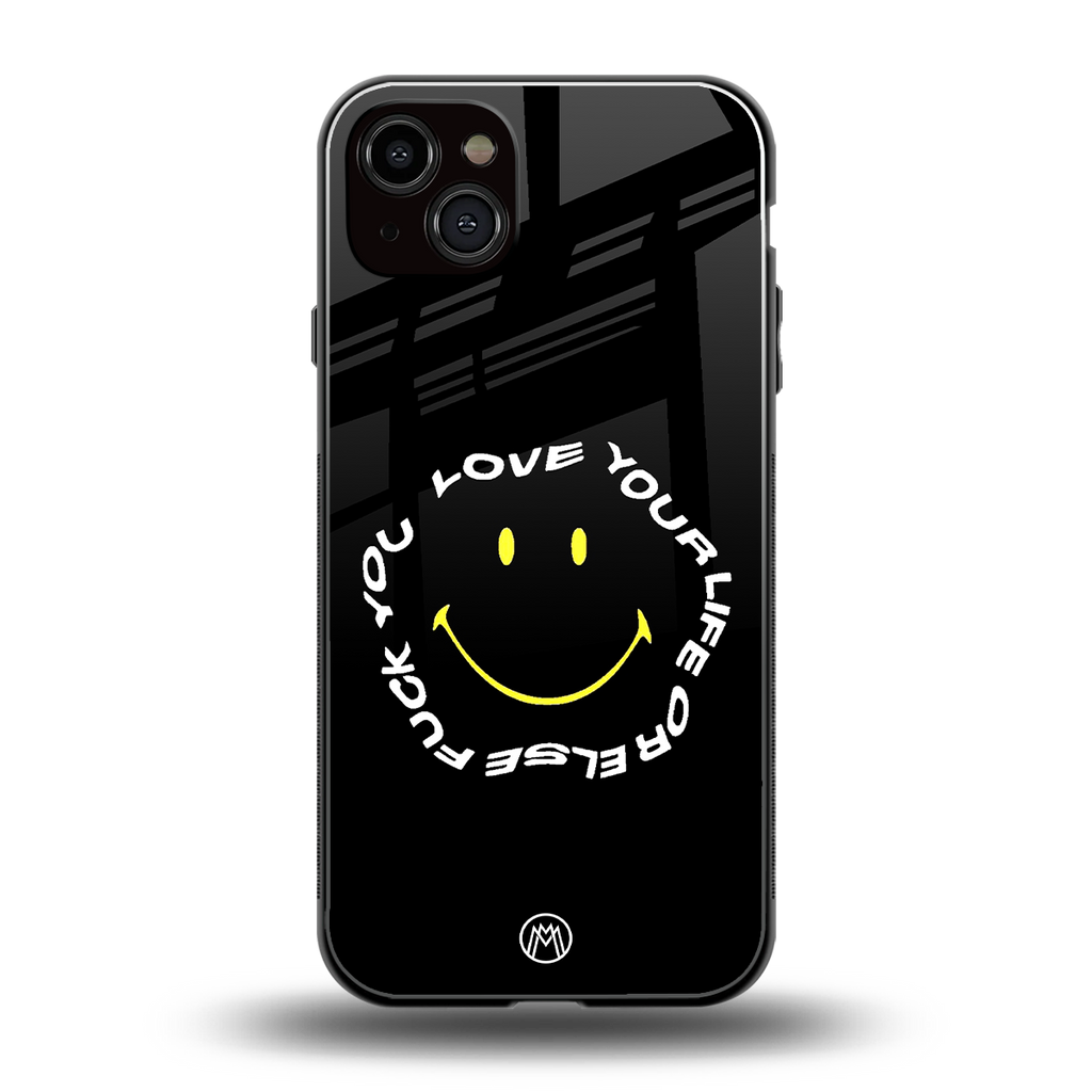 realisation back phone cover | glass case for iphone 15 plus