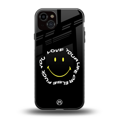 realisation back phone cover | glass case for iphone 14 plus