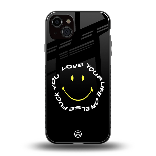 realisation back phone cover | glass case for iphone 14 plus