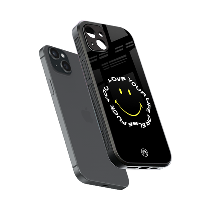 realisation back phone cover | glass case for iphone 14 plus