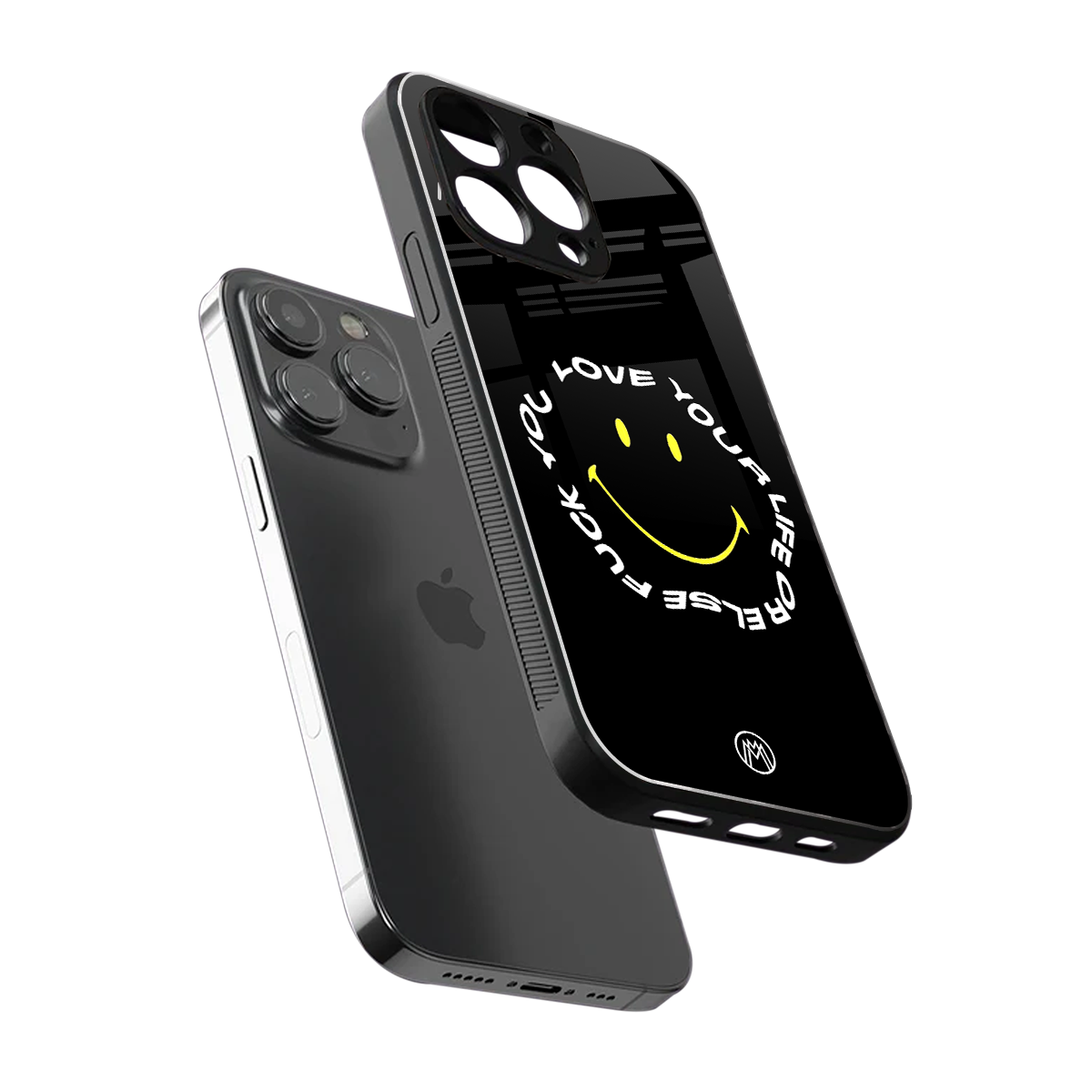 realisation back phone cover | glass case for iphone 15 pro max