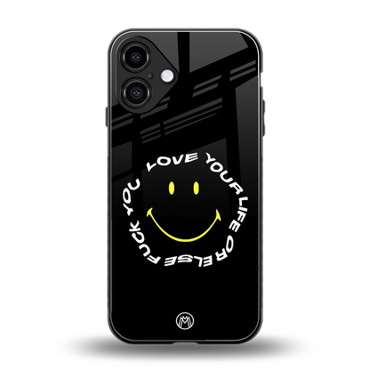 realisation back phone cover | glass case for iphone 16 plus