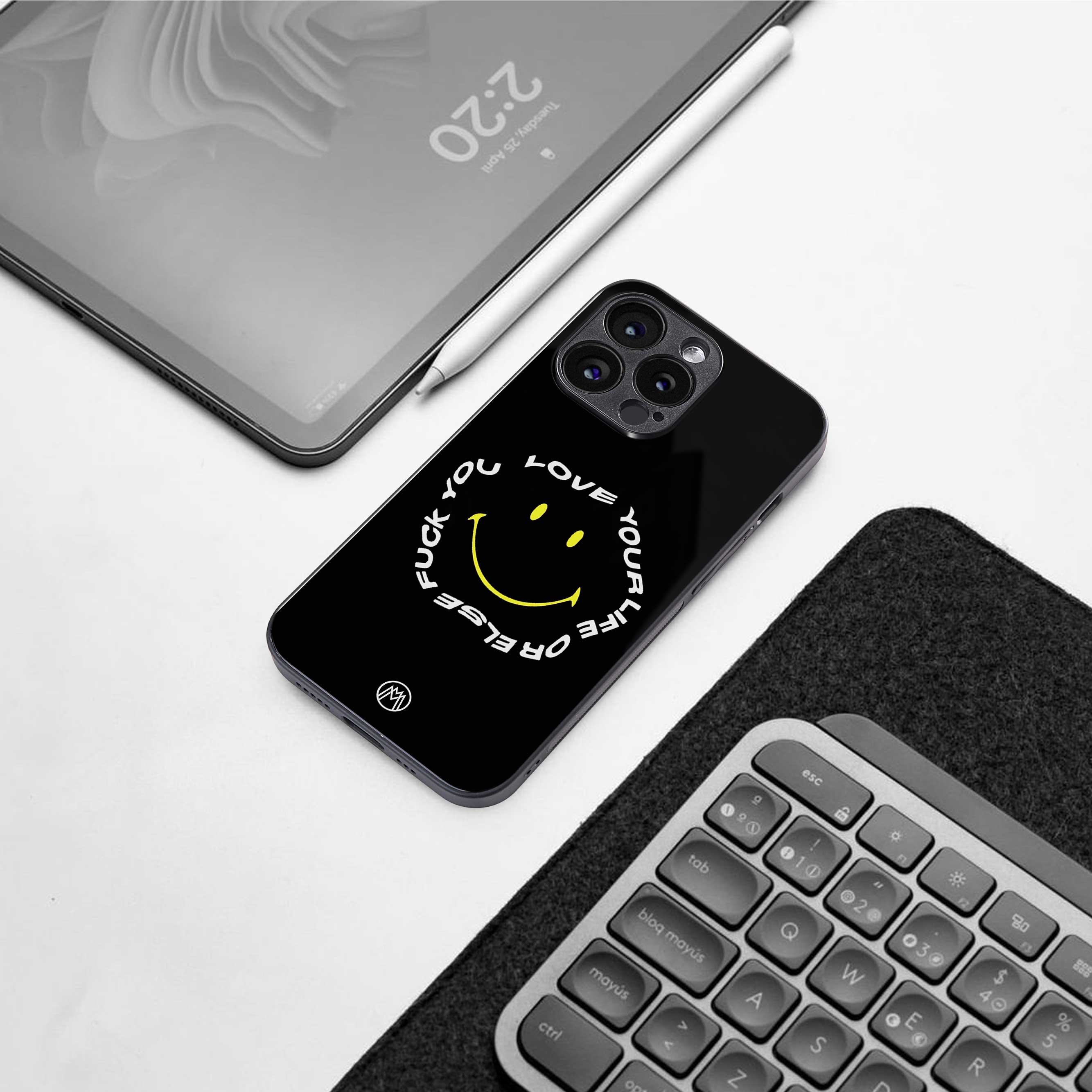 realisation back phone cover | glass case for iphone 13 pro max