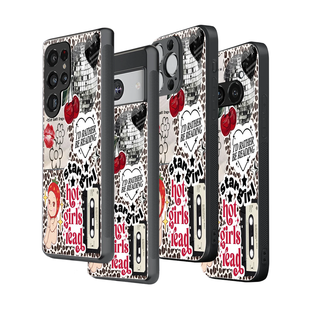 Stylish Glass Back Case for All Smartphones iPhone, Samsung, OnePlus, Pixel, Redmi, Oppo, Vivo, Motorola