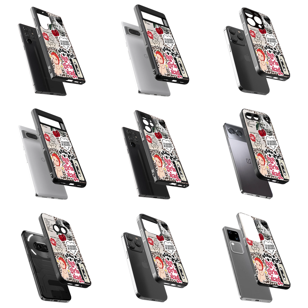 Durable Glass Back Mobile Case for iPhone, Samsung, OnePlus, Google Pixel, Redmi, Vivo, Oppo