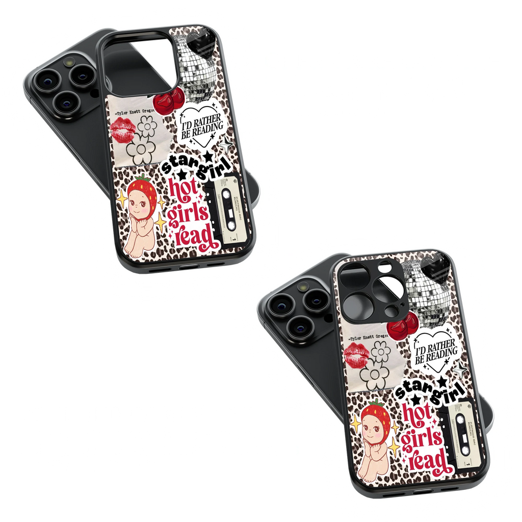 Trendy Glass Back Mobile Case for iPhone, Samsung, Redmi, OnePlus, Google Pixel, Motorola