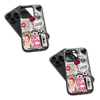 Trendy Glass Back Mobile Case for iPhone, Samsung, Redmi, OnePlus, Google Pixel, Motorola