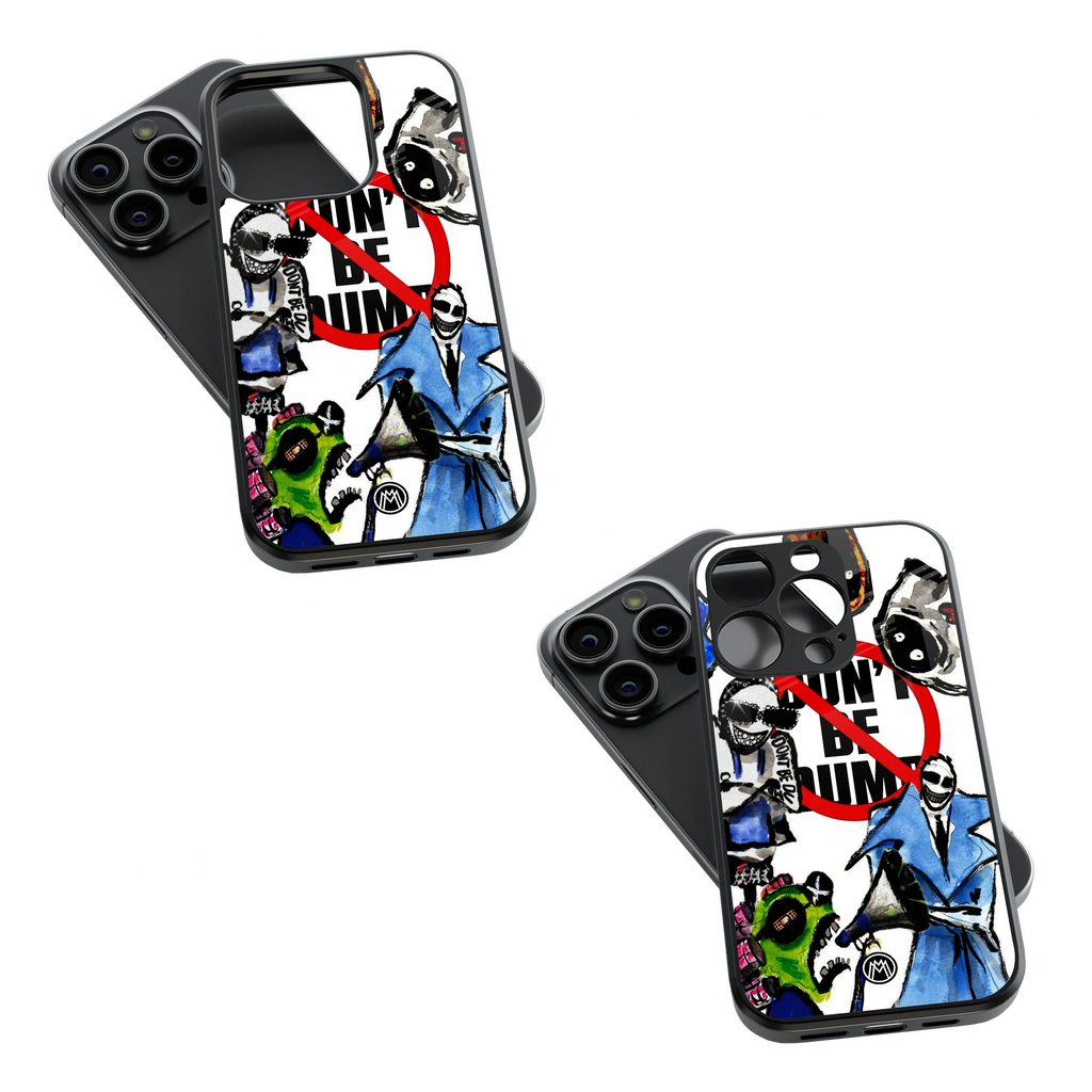 Trendy Glass Back Mobile Case for iPhone, Samsung, Redmi, OnePlus, Google Pixel, Motorola