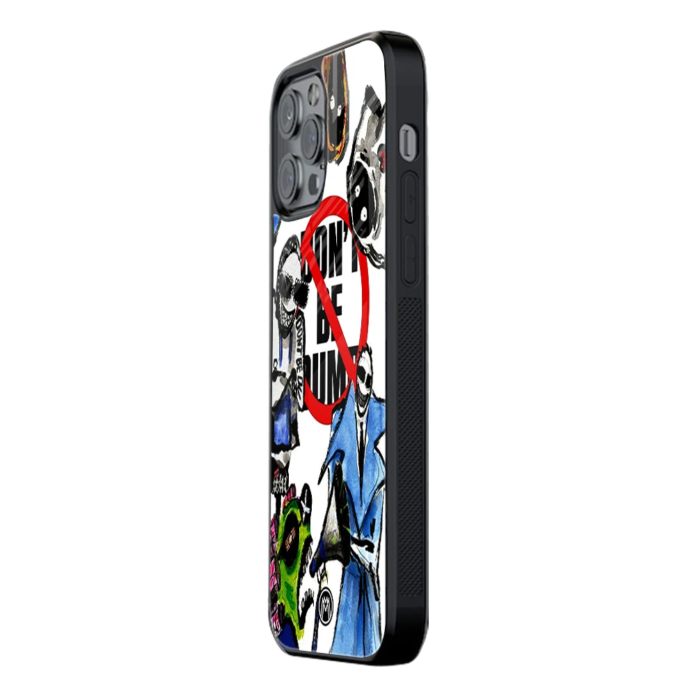 Slim Glass Back Phone Case for Multiple Brands iPhone, Samsung, Redmi, OnePlus, Oppo, Vivo