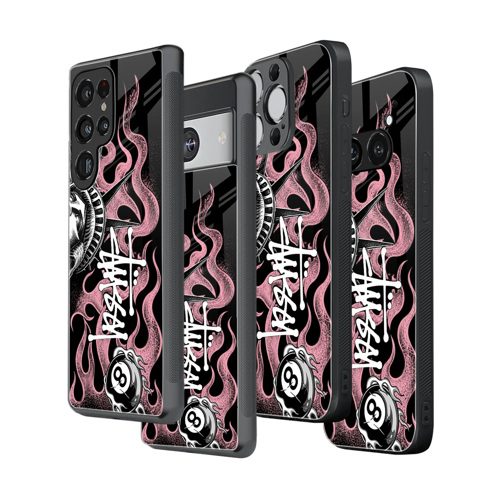 Stylish Glass Back Case for All Smartphones iPhone, Samsung, OnePlus, Pixel, Redmi, Oppo, Vivo, Motorola