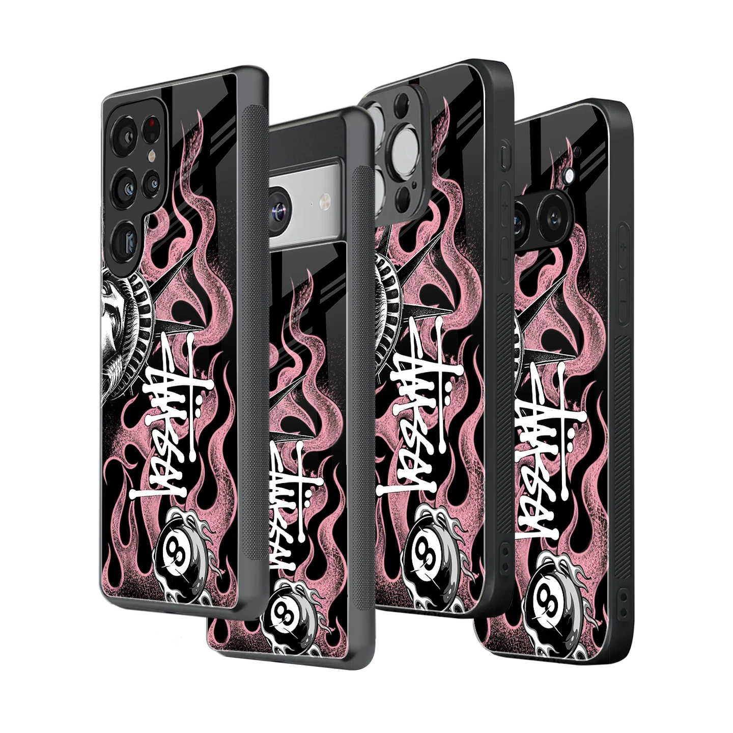 Stylish Glass Back Case for All Smartphones iPhone, Samsung, OnePlus, Pixel, Redmi, Oppo, Vivo, Motorola