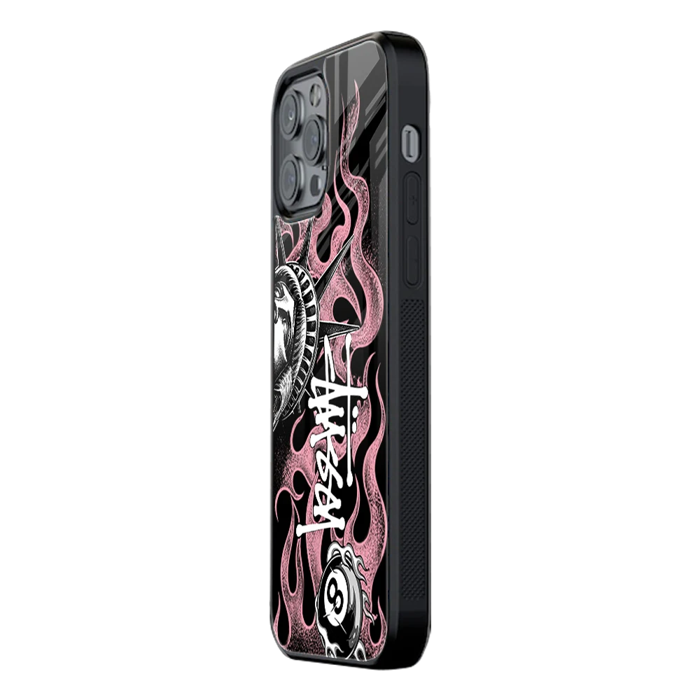 Slim Glass Back Phone Case for Multiple Brands iPhone, Samsung, Redmi, OnePlus, Oppo, Vivo