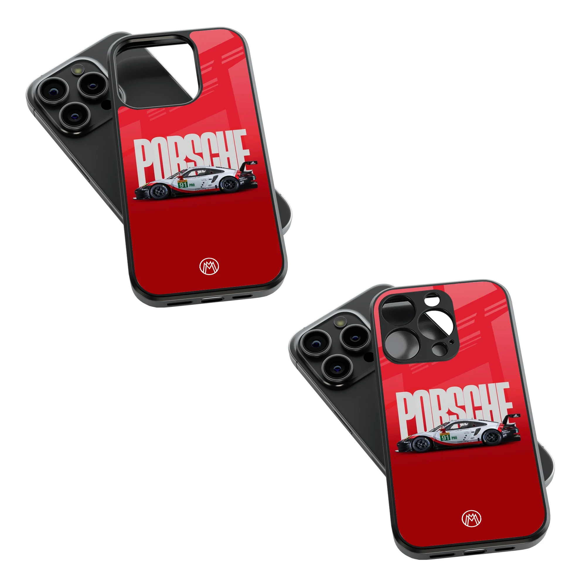 Trendy Glass Back Mobile Case for iPhone, Samsung, Redmi, OnePlus, Google Pixel, Motorola