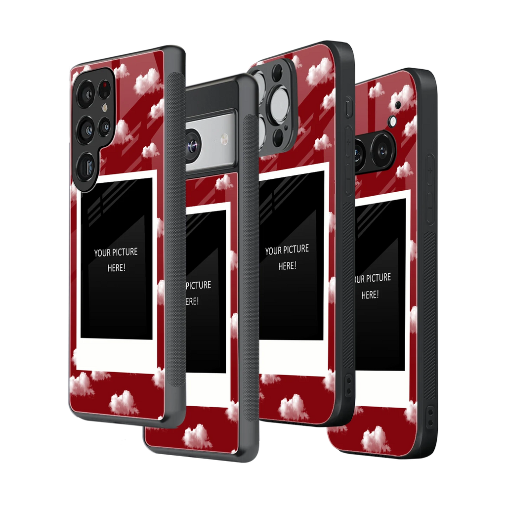 Polaroid Personalised Glass Phone Case