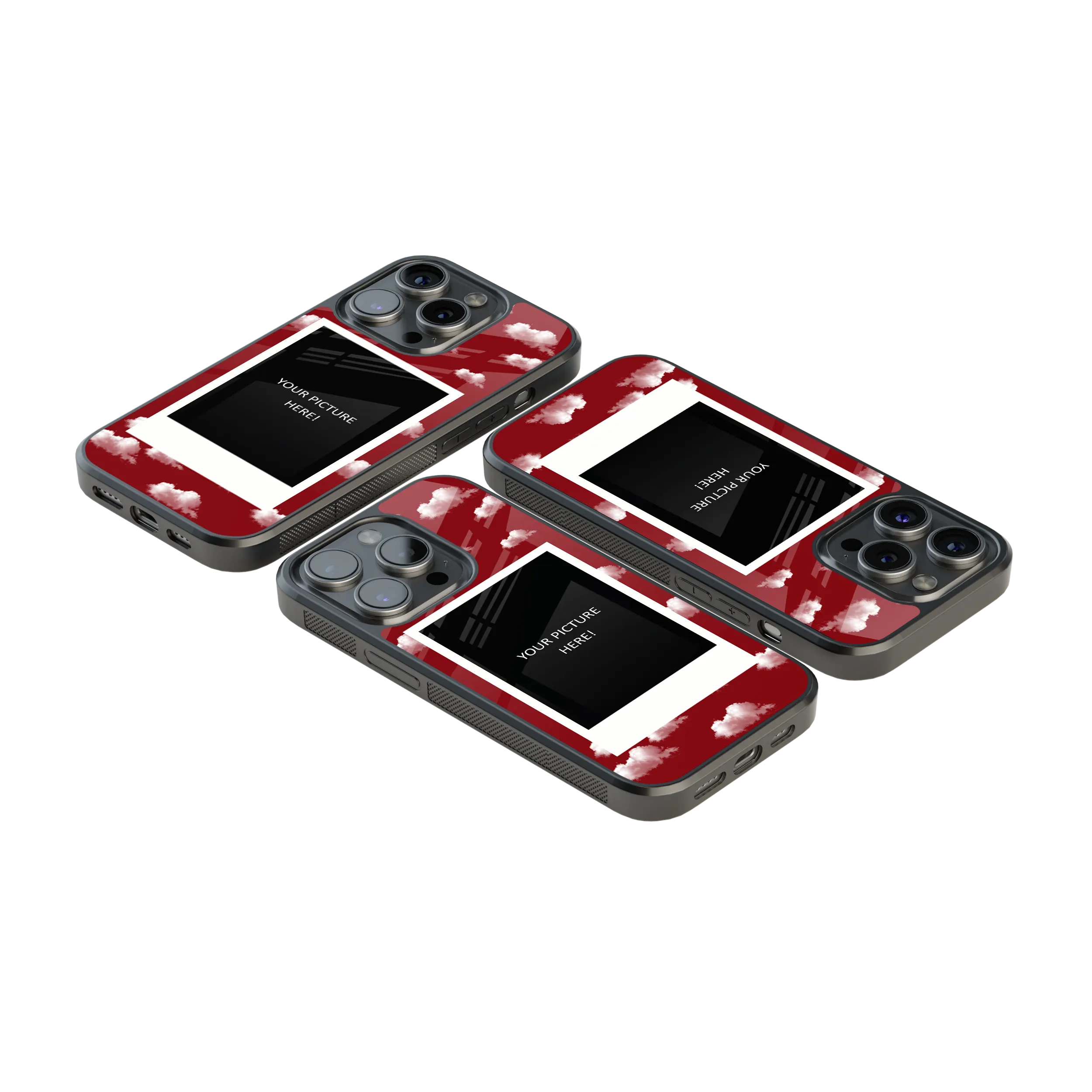 Polaroid Personalised Glass Phone Case