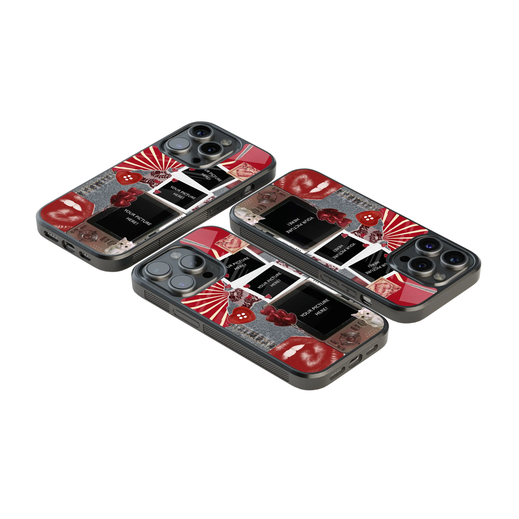 Polaroid Personalised Glass Phone Case