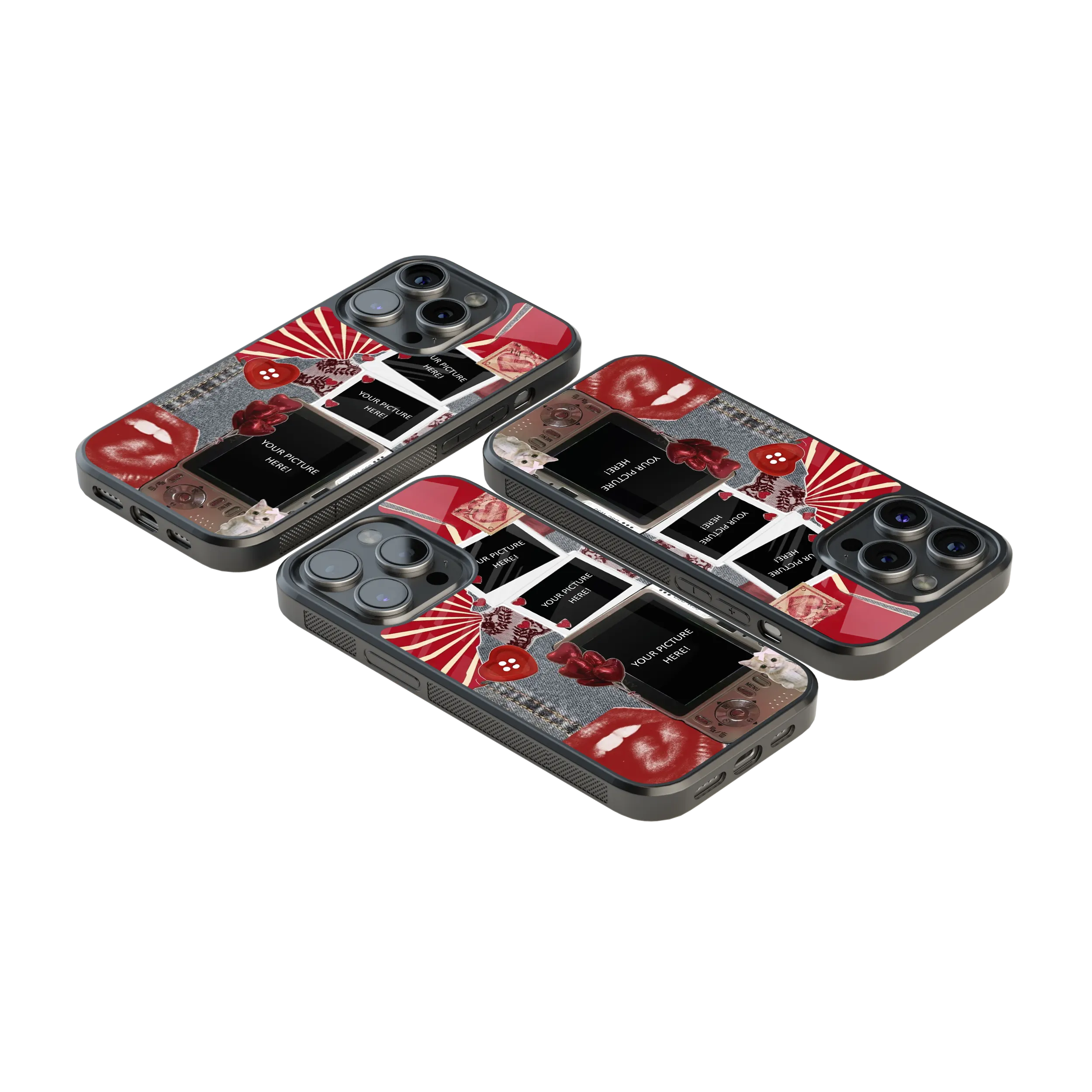 Polaroid Personalised Glass Phone Case