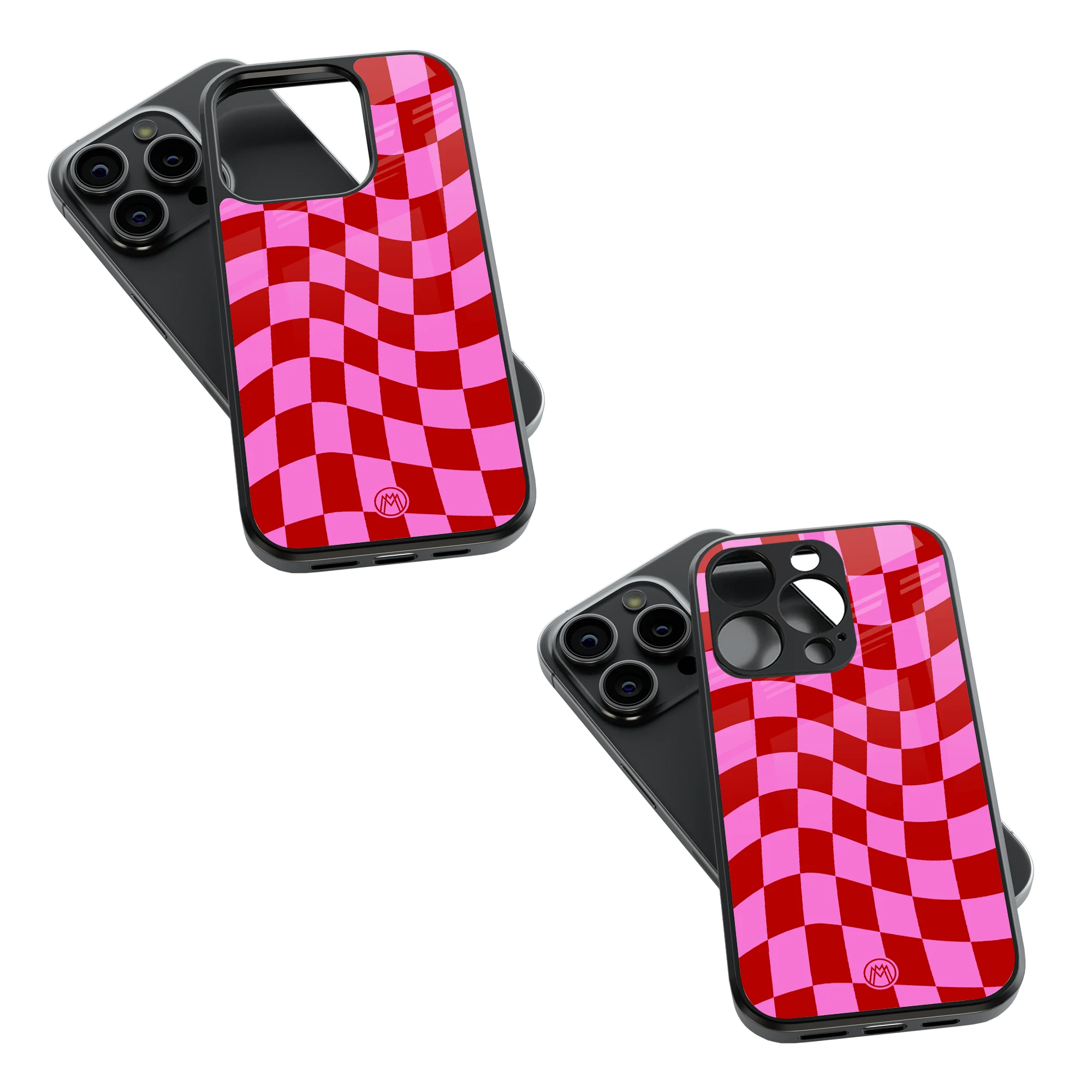 Trendy Glass Back Mobile Case for iPhone, Samsung, Redmi, OnePlus, Google Pixel, Motorola