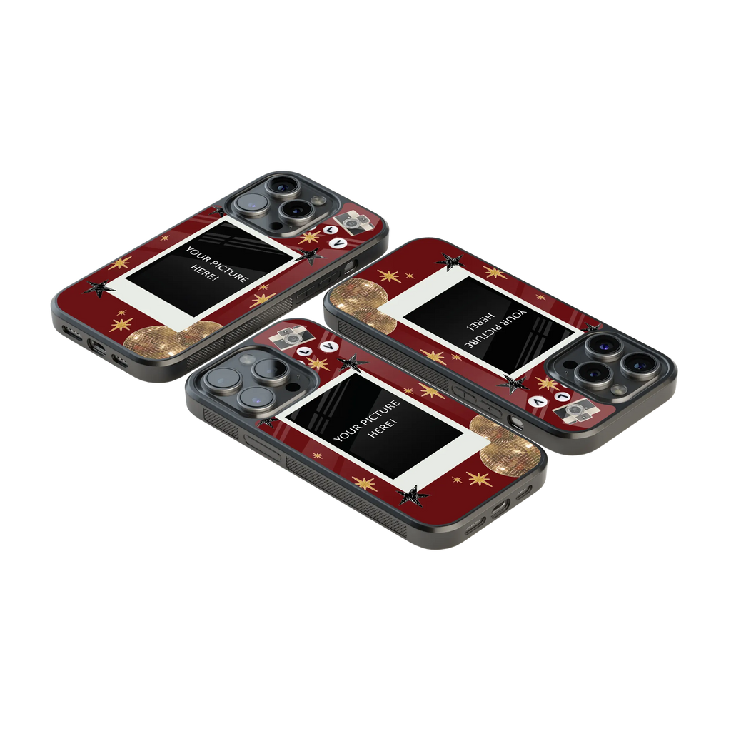 Polaroid Personalised Glass Phone Case