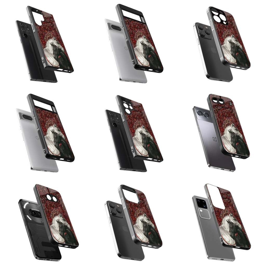 Durable Glass Back Mobile Case for iPhone, Samsung, OnePlus, Google Pixel, Redmi, Vivo, Oppo