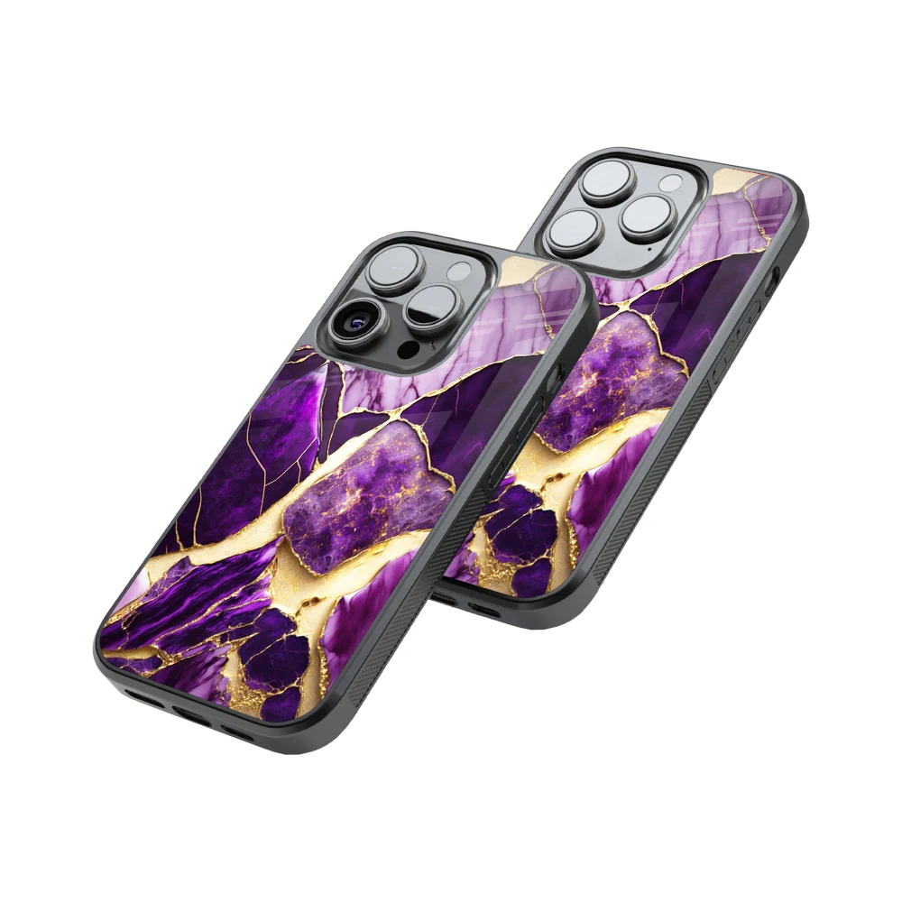 Protective Glass Back Phone Case Compatible with iPhone, Samsung, OnePlus, Pixel & More