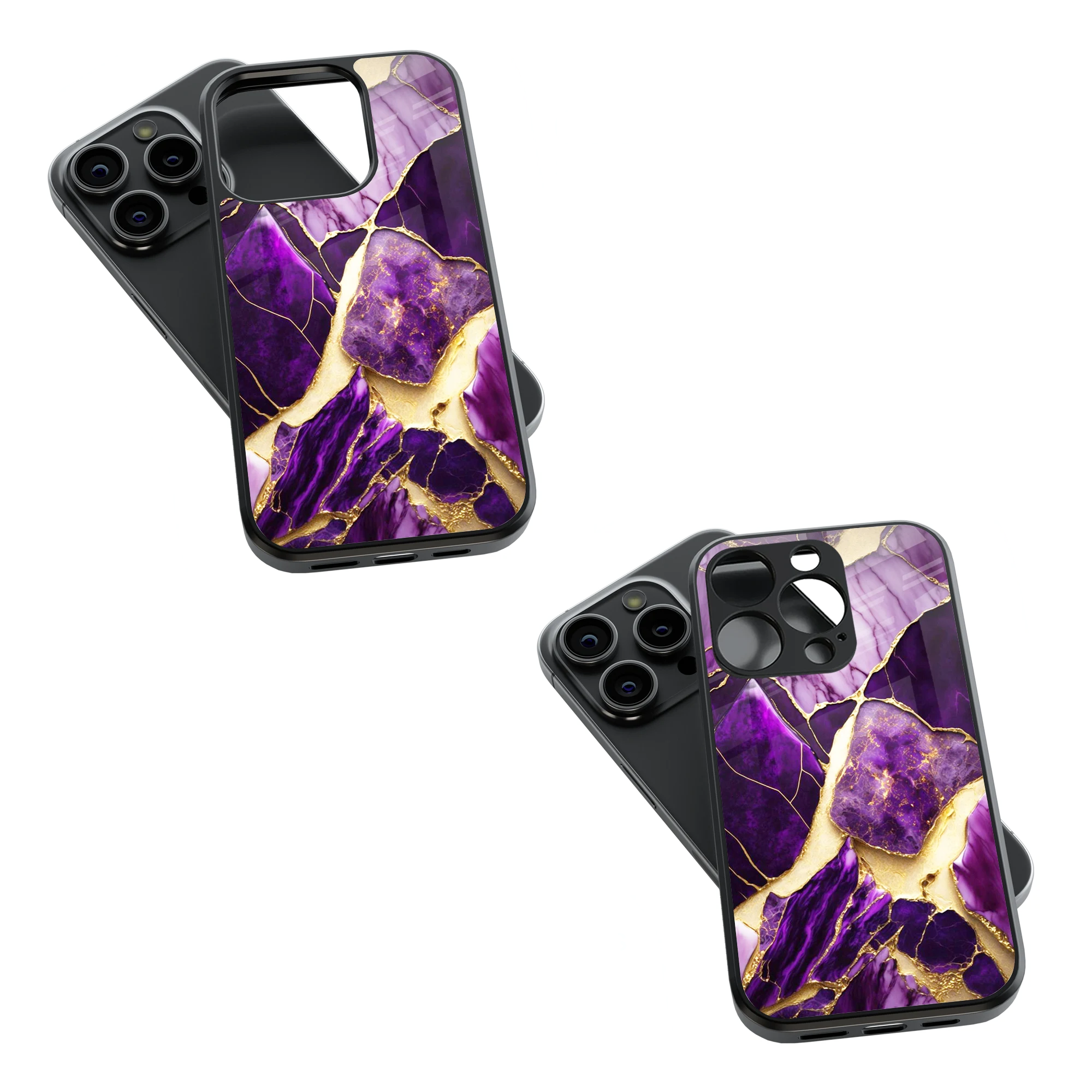 Trendy Glass Back Mobile Case for iPhone, Samsung, Redmi, OnePlus, Google Pixel, Motorola