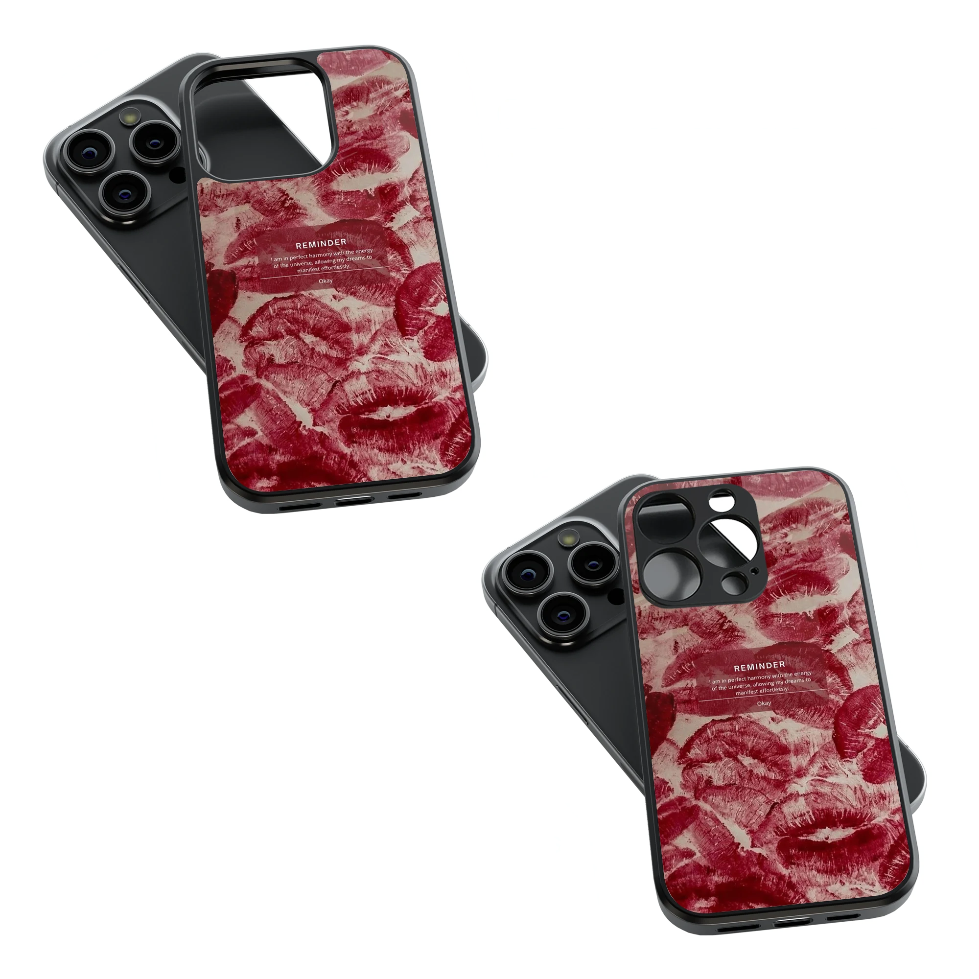 Trendy Glass Back Mobile Case for iPhone, Samsung, Redmi, OnePlus, Google Pixel, Motorola