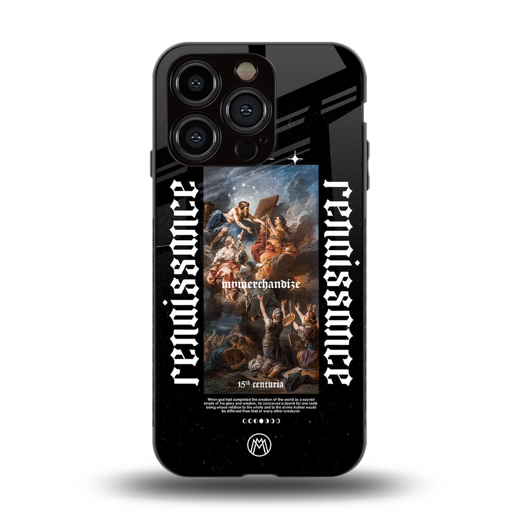 renaissance back phone cover | glass case for iphone 13 pro