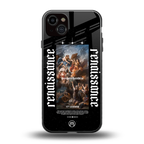 renaissance back phone cover | glass case for iphone 15 plus