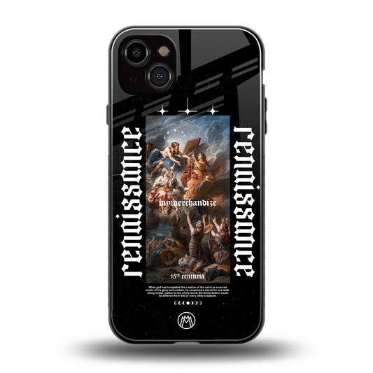 renaissance back phone cover | glass case for iphone 14 plus