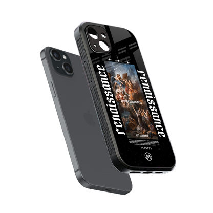 renaissance back phone cover | glass case for iphone 14 plus