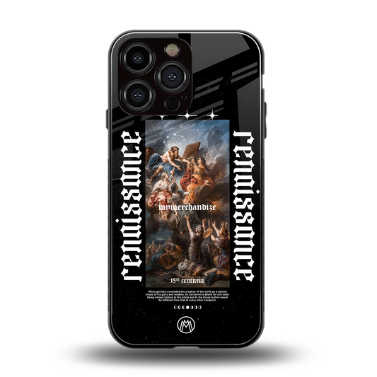 renaissance back phone cover | glass case for iphone 14 pro max