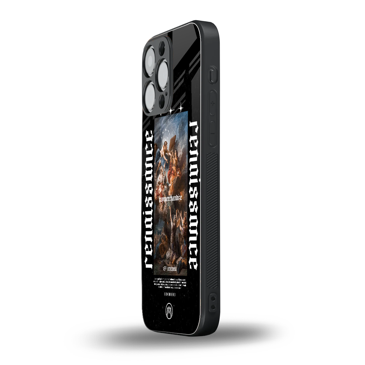 renaissance back phone cover | glass case for iphone 15 pro max
