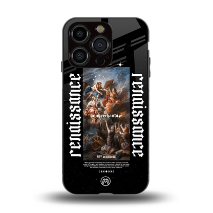 renaissance back phone cover | glass case for iphone 15 pro