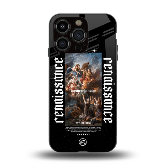 renaissance back phone cover | glass case for iphone 15 pro
