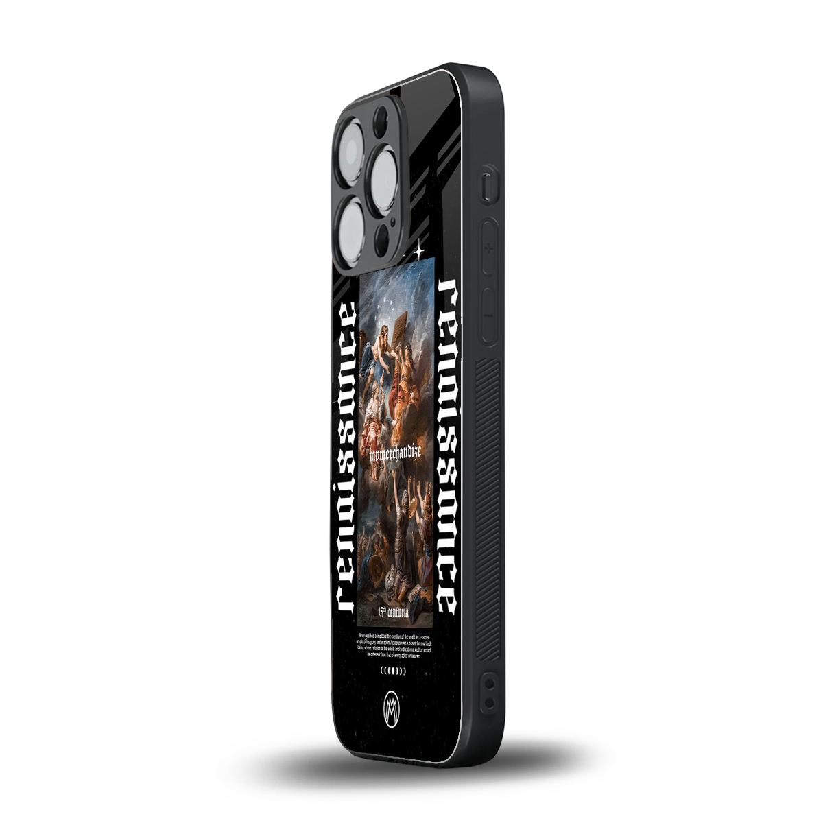 renaissance back phone cover | glass case for iphone 15 pro