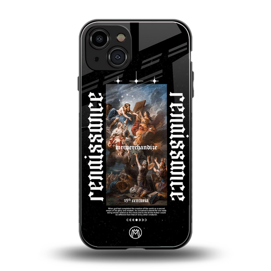 renaissance back phone cover | glass case for iphone 15