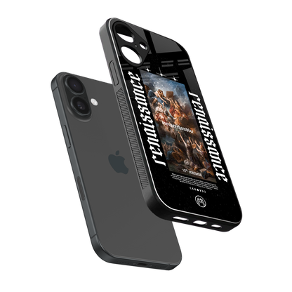 renaissance back phone cover | glass case for iphone 16 plus