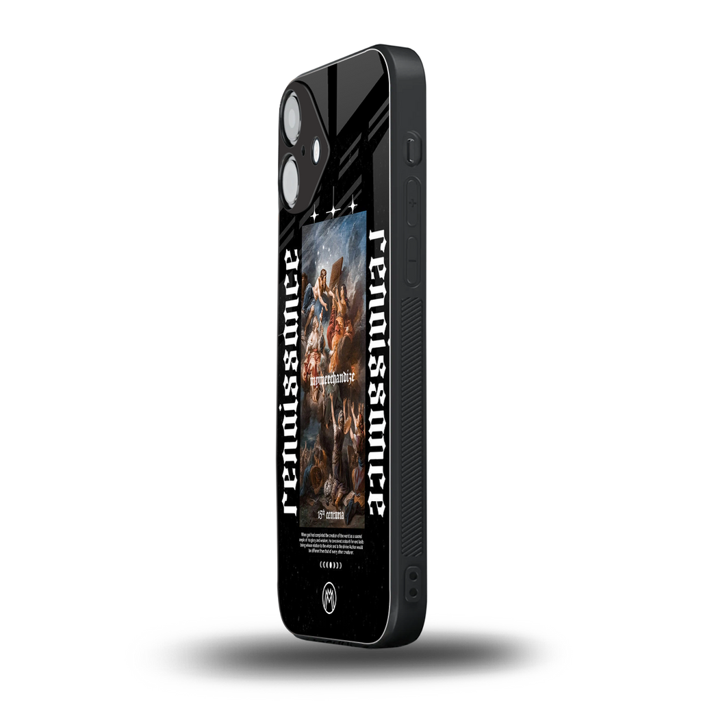 renaissance back phone cover | glass case for iphone 16 plus