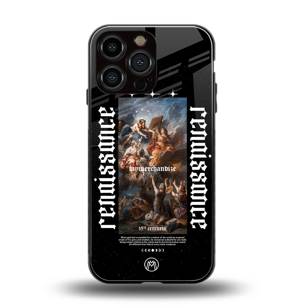 renaissance back phone cover | glass case for iphone 16 pro max