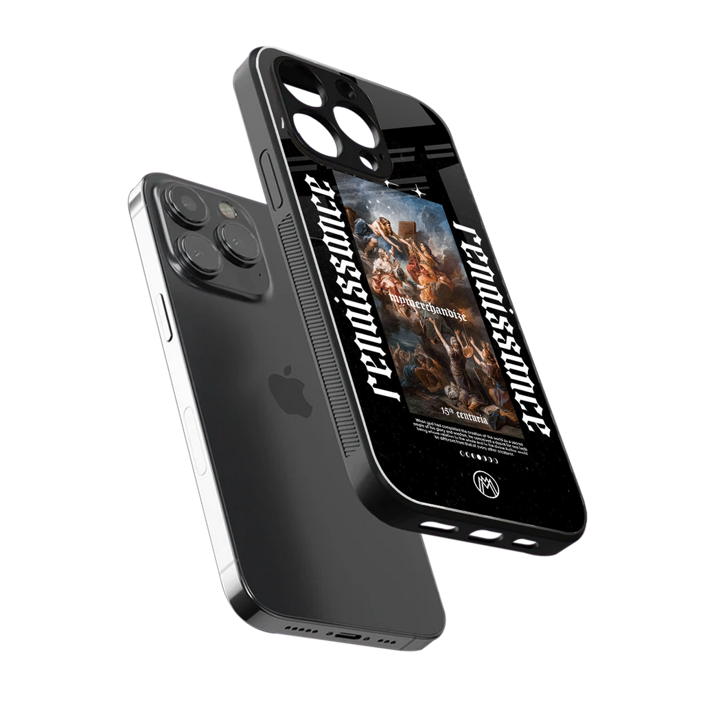 renaissance back phone cover | glass case for iphone 16 pro max