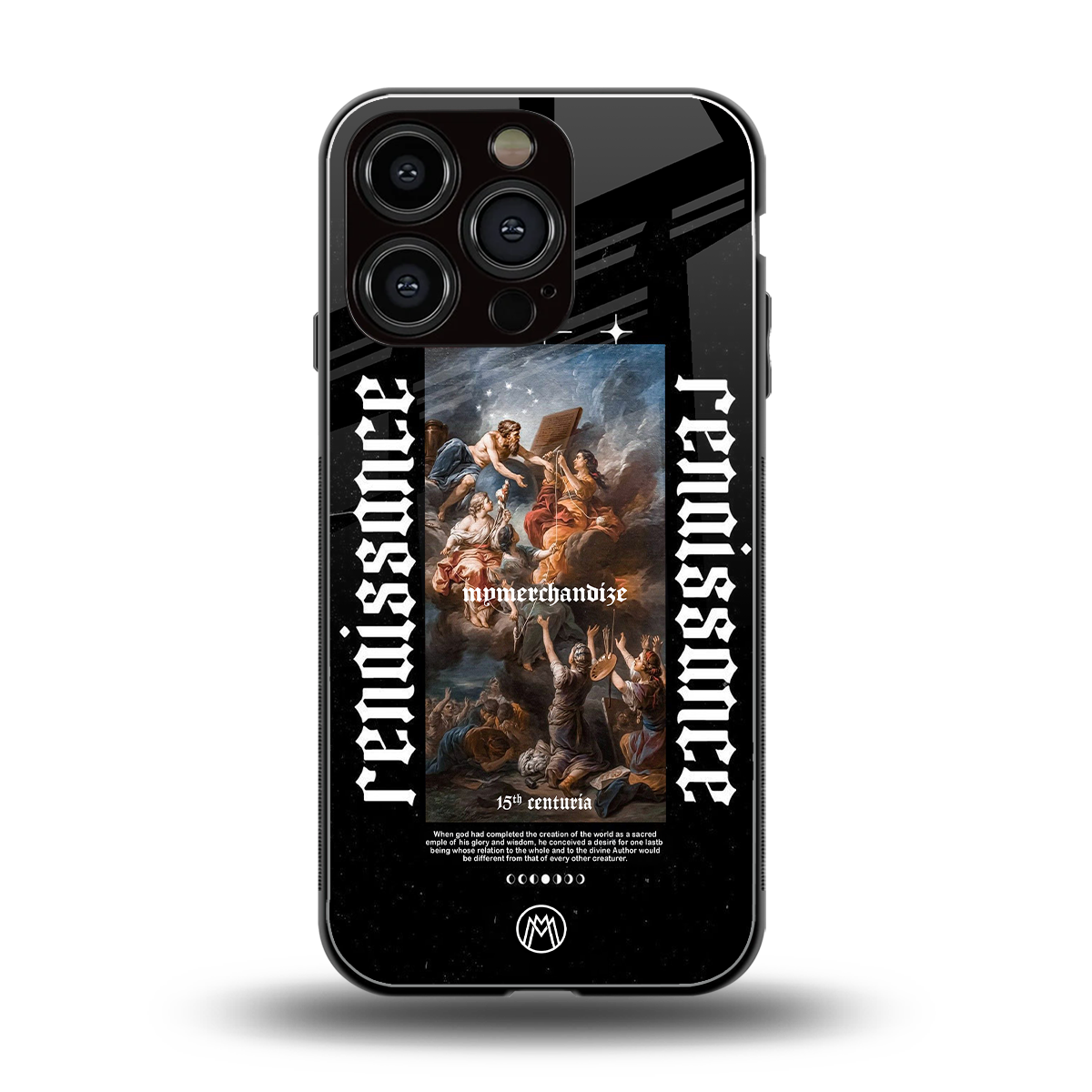 renaissance back phone cover | glass case for iphone 16 pro