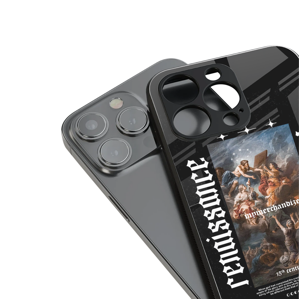 renaissance back phone cover | glass case for iphone 16 pro